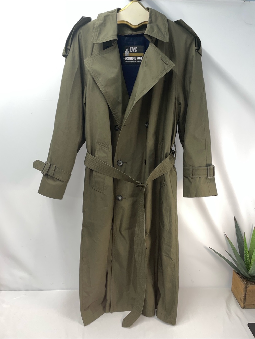 TOWNE BY LONDON FOG REMOVABLE LINING TRENCH COAT FTL-05-096